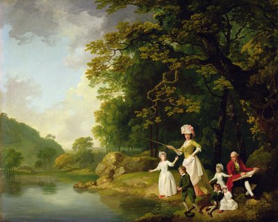 George et Mary Browne avec leurs cinq enfants aînés, c.17734 - Francis Wheatley